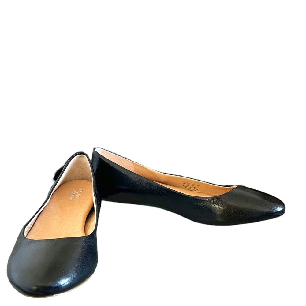 Dr. Scholl's Vixen Ballet Flats In Black Leather Size 10 - Picture 9 of 12